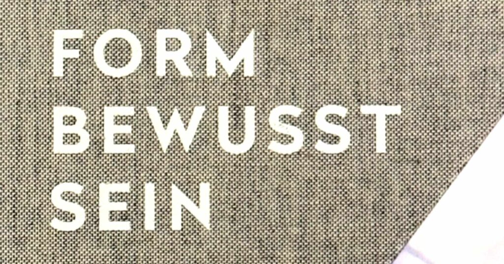 Formbewusstsein